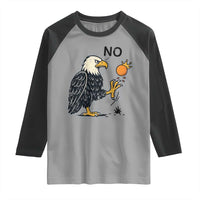 Bald Eagle No Kings In America Raglan Shirt No Orange We The People Patriotic Political Statement - Wonder Print Shop