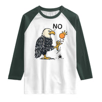 Bald Eagle No Kings In America Raglan Shirt No Orange We The People Patriotic Political Statement - Wonder Print Shop