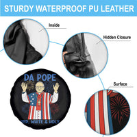 Da Pope Funny 4th of July Spare Tire Cover Red White and Holy Patriotic Catholic - Wonder Print Shop