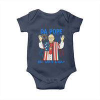Da Pope Funny 4th of July Baby Onesie Red White and Holy Patriotic Catholic - Wonder Print Shop