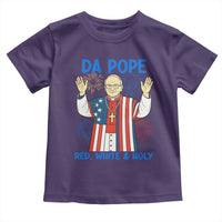 Da Pope Funny 4th of July Toddler T Shirt Red White and Holy Patriotic Catholic - Wonder Print Shop