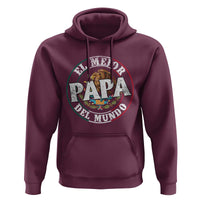 Mexican Dad Hoodie El Mejor Papá del Mundo Mexico Flag Eagle