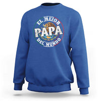 Mexican Dad Sweatshirt El Mejor Papá del Mundo Mexico Flag Eagle
