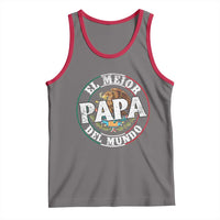Mexican Dad Tank Top El Mejor Papá del Mundo Mexico Flag Eagle