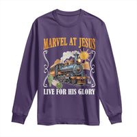 Summer VBS 2025 Long Sleeve Shirt Marvel at Jesus Live for His Glory Christian Bible Camp