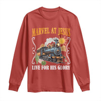 Summer VBS 2025 Long Sleeve Shirt Marvel at Jesus Live for His Glory Christian Bible Camp