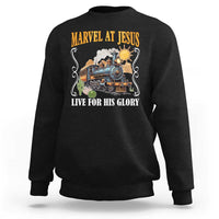 Summer VBS 2025 Sweatshirt Marvel at Jesus Live for His Glory Christian Bible Camp