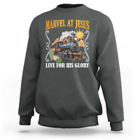 Summer VBS 2025 Sweatshirt Marvel at Jesus Live for His Glory Christian Bible Camp