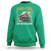 Summer VBS 2025 Sweatshirt Marvel at Jesus Live for His Glory Christian Bible Camp