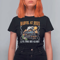 Summer VBS 2025 T Shirt For Women Marvel at Jesus Live for His Glory Christian Bible Camp