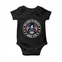 No Kings in America Patriotic Eagle Baby Onesie Since 1776 4th of July USA Independence Day