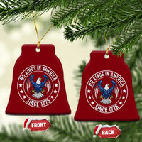 No Kings in America Patriotic Eagle Ceramic Ornament Since 1776 4th of July USA Independence Day - Wonder Print Shop