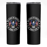 No Kings in America Patriotic Eagle Skinny Tumbler Since 1776 4th of July USA Independence Day