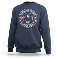 No Kings in America Patriotic Eagle Sweatshirt Since 1776 4th of July USA Independence Day