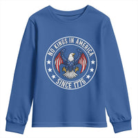 No Kings in America Patriotic Eagle Youth Sweatshirt Since 1776 4th of July USA Independence Day