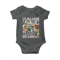 Funny Italian Brainrot Meme Art Baby Onesie Surreal Humor Pop Culture Collage