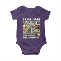Funny Italian Brainrot Meme Art Baby Onesie Surreal Humor Pop Culture Collage