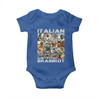 Funny Italian Brainrot Meme Art Baby Onesie Surreal Humor Pop Culture Collage