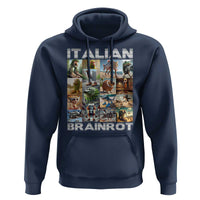 Funny Italian Brainrot Meme Art Hoodie Surreal Humor Pop Culture Collage