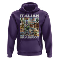 Funny Italian Brainrot Meme Art Hoodie Surreal Humor Pop Culture Collage