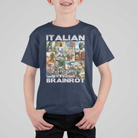 Funny Italian Brainrot Meme Art T Shirt For Kid Surreal Humor Pop Culture Collage