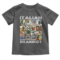 Funny Italian Brainrot Meme Art Toddler T Shirt Surreal Humor Pop Culture Collage