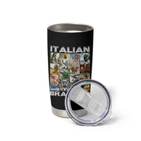 Funny Italian Brainrot Meme Art Tumbler Cup Surreal Humor Pop Culture Collage