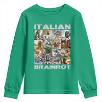 Funny Italian Brainrot Meme Art Youth Sweatshirt Surreal Humor Pop Culture Collage
