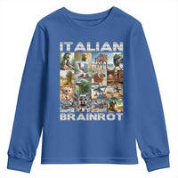 Funny Italian Brainrot Meme Art Youth Sweatshirt Surreal Humor Pop Culture Collage