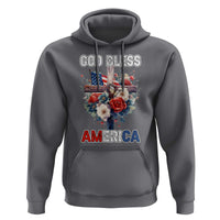 God Bless America Hoodie US Flag Christian Cross Religious Faith - Wonder Print Shop