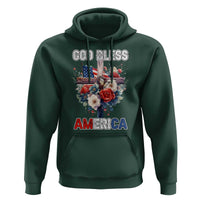 God Bless America Hoodie US Flag Christian Cross Religious Faith - Wonder Print Shop