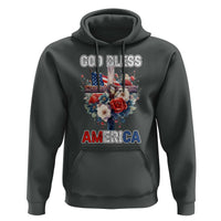God Bless America Hoodie US Flag Christian Cross Religious Faith - Wonder Print Shop