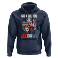 God Bless America Hoodie US Flag Christian Cross Religious Faith - Wonder Print Shop