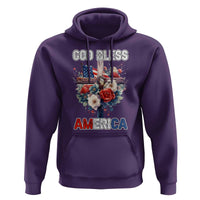 God Bless America Hoodie US Flag Christian Cross Religious Faith - Wonder Print Shop