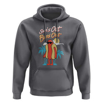 Summer Vibe Hoodie Sun's Out Buns Out Funny Hotdog BBQ Party - Wonder Print Shop