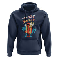 Summer Vibe Hoodie Sun's Out Buns Out Funny Hotdog BBQ Party - Wonder Print Shop