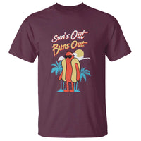 Summer Vibe T Shirt Sun's Out Buns Out Funny Hotdog BBQ Party - Wonder Print Shop