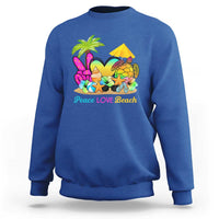 Tropical Summer Vibe Sweatshirt Peace Love Beach - Wonder Print Shop