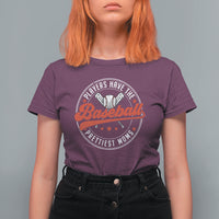 Baseball Mom T Shirt For Women Baseball Players Have The Prettiest Moms Baseball Boy Mom Era - Wonder Print Shop