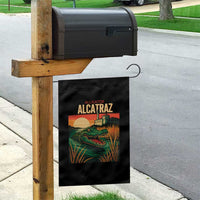 Alligator Alcatraz Garden Flag Retro Florida Swamp Political Prison - Wonder Print Shop