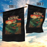 Alligator Alcatraz Garden Flag Retro Florida Swamp Political Prison - Wonder Print Shop