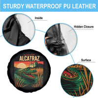 Alligator Alcatraz Spare Tire Cover Retro Florida Swamp Political Prison - Wonder Print Shop