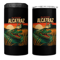 Alligator Alcatraz 4 in 1 Can Cooler Tumbler Retro Florida Swamp Political Prison - Wonder Print Shop