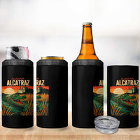 Alligator Alcatraz 4 in 1 Can Cooler Tumbler Retro Florida Swamp Political Prison - Wonder Print Shop