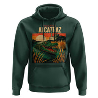 Alligator Alcatraz Hoodie Retro Florida Swamp Political Prison - Wonder Print Shop