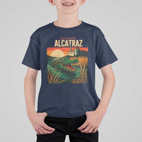 Alligator Alcatraz T Shirt For Kid Retro Florida Swamp Political Prison - Wonder Print Shop