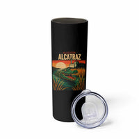 Alligator Alcatraz Skinny Tumbler Retro Florida Swamp Political Prison - Wonder Print Shop