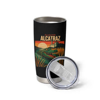 Alligator Alcatraz Tumbler Cup Retro Florida Swamp Political Prison - Wonder Print Shop