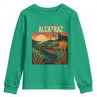 Alligator Alcatraz Youth Sweatshirt Retro Florida Swamp Political Prison - Wonder Print Shop