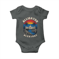 Alligator Alcatraz Political Baby Onesie Florida Prison State Retro Sunset - Wonder Print Shop
